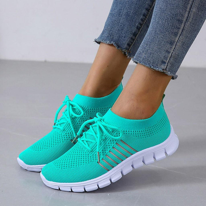 Ladies Anti-Slip Sneakers - ActiveColor-Turquoise-2.5-Nora Luxe