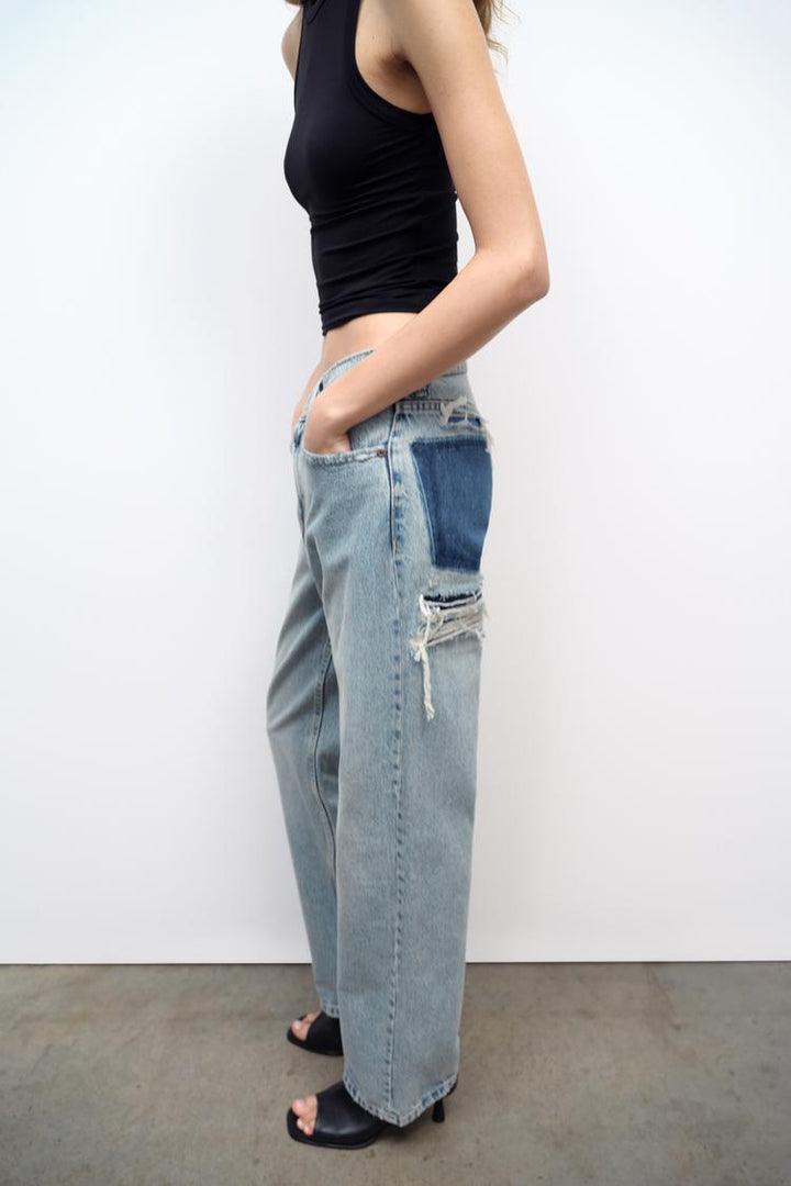 Ladies Baggy Jeans - Ava-36-Nora Luxe