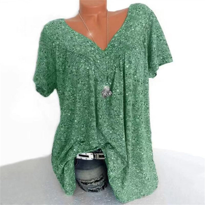 Ladies Boho Summer Blouse with Floral Print - Celeste-Beige-S-Nora Luxe