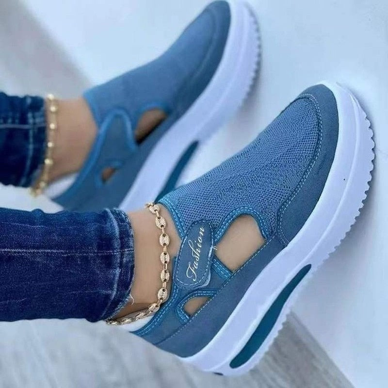 Ladies Breathable Mesh Sneakers – Liana-Blue-3-Nora Luxe