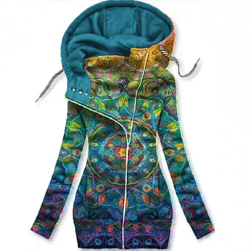 Ladies Butterfly Art Cardigan – Alina-Blue-S-Nora Luxe