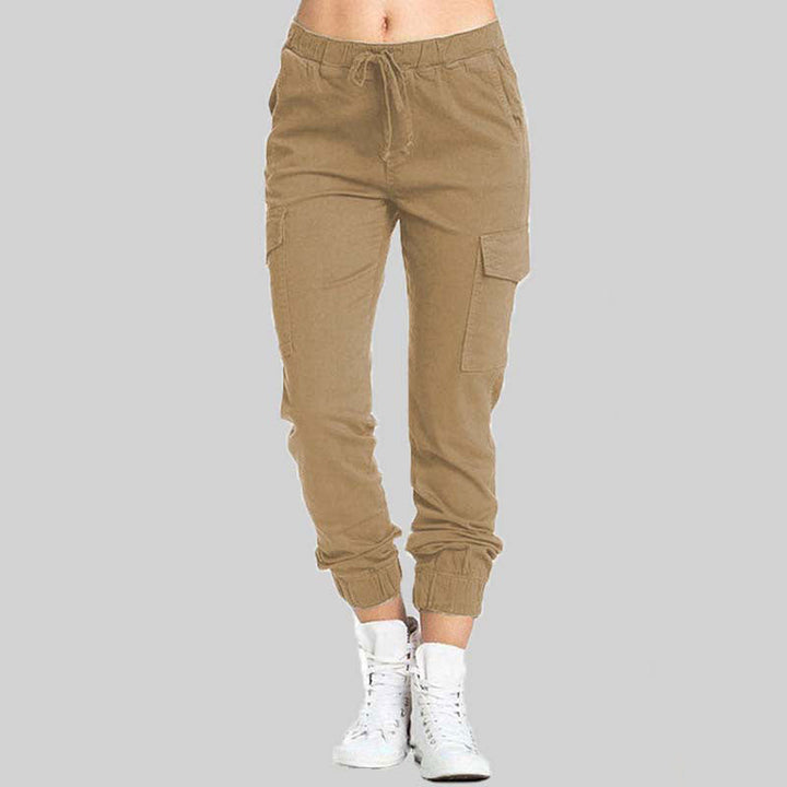 Ladies Cargo Trousers - Nova-Brown-XS-Nora Luxe