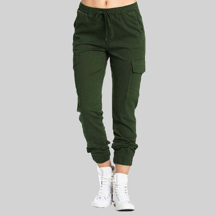 Ladies Cargo Trousers - Nova-Green-XS-Nora Luxe