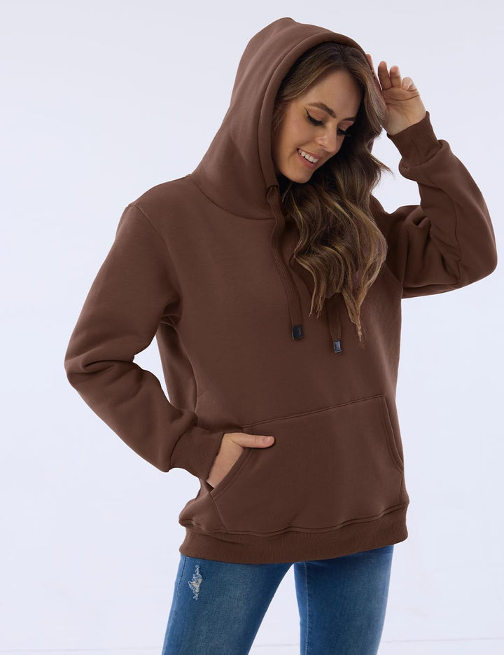 Ladies Casual Lined Hoodie - Lilly-Black-S-Nora Luxe