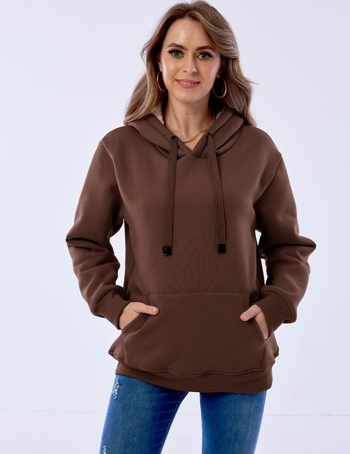 Ladies Casual Lined Hoodie - Lilly-Black-S-Nora Luxe