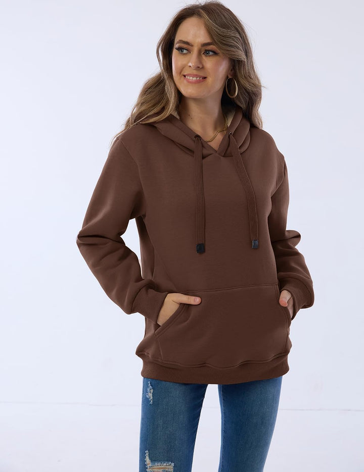 Ladies Casual Lined Hoodie - Lilly-Black-S-Nora Luxe