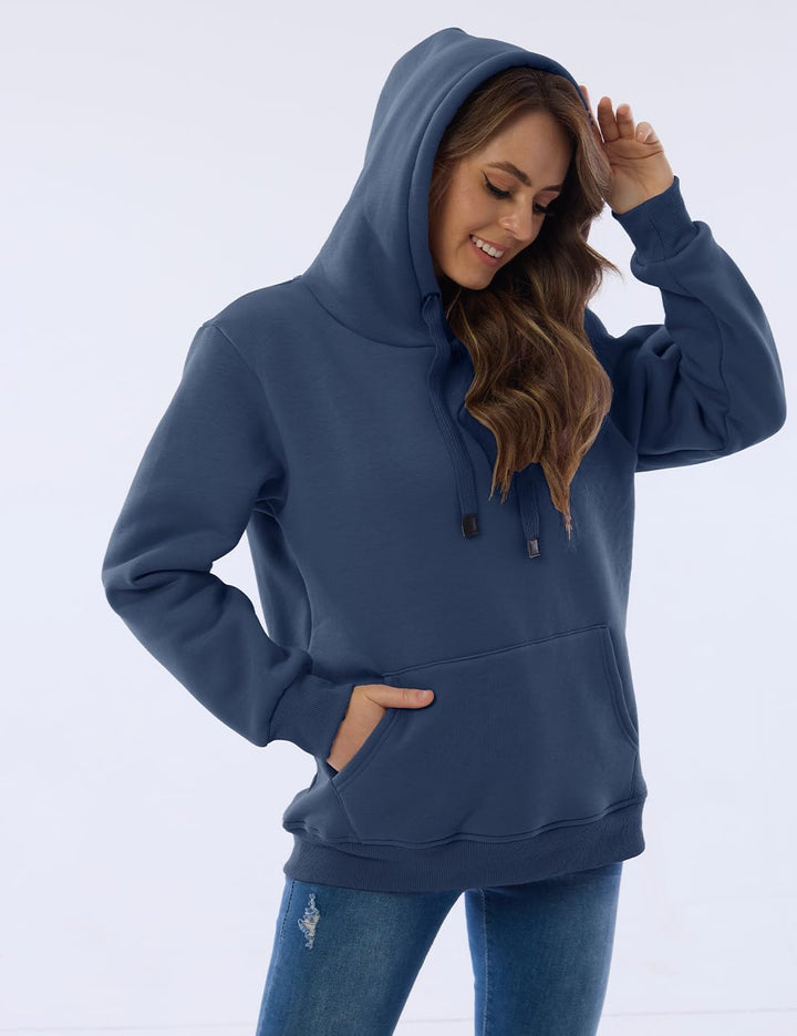Ladies Casual Lined Hoodie - Lilly-Black-S-Nora Luxe