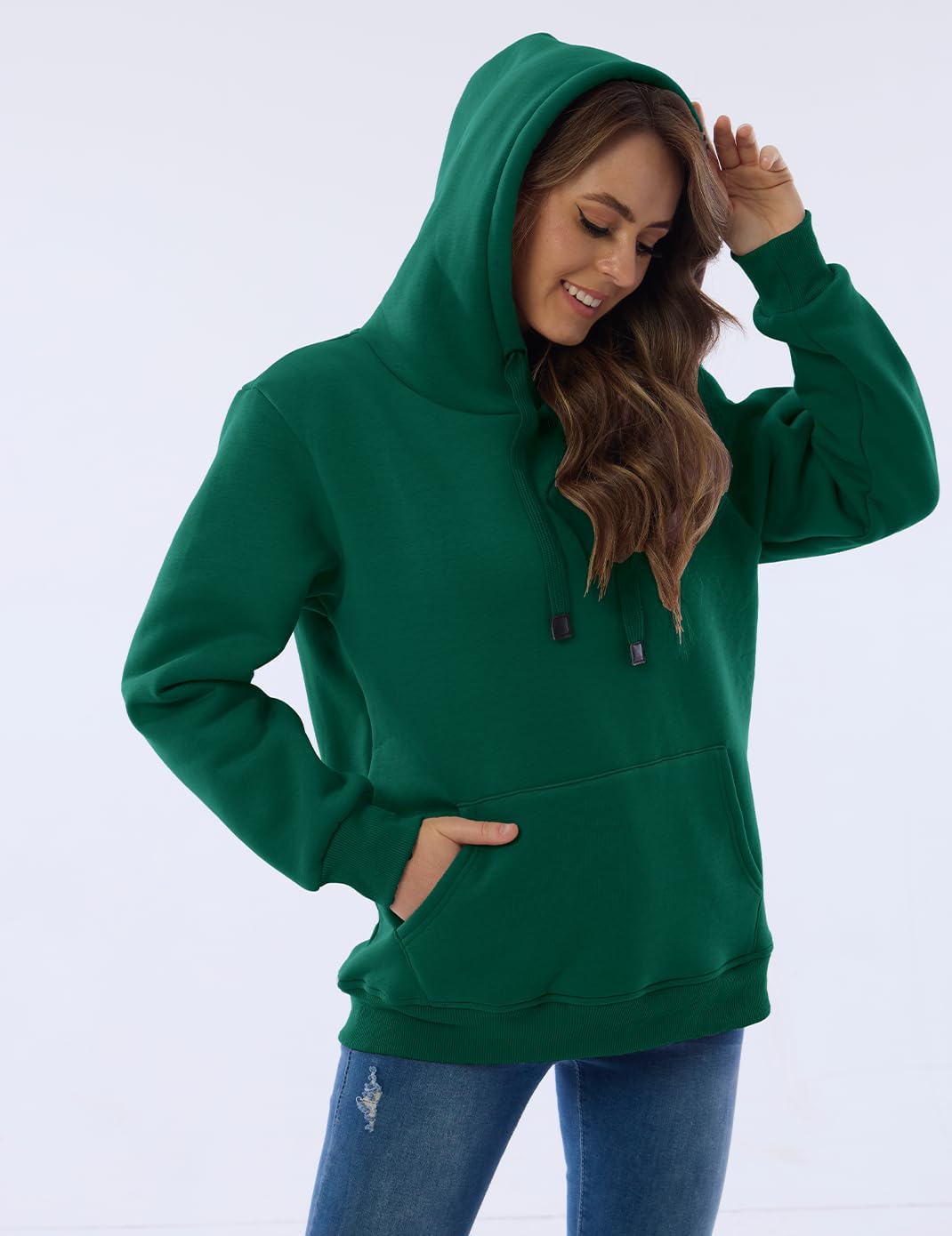 Ladies Casual Lined Hoodie - Lilly-Black-S-Nora Luxe