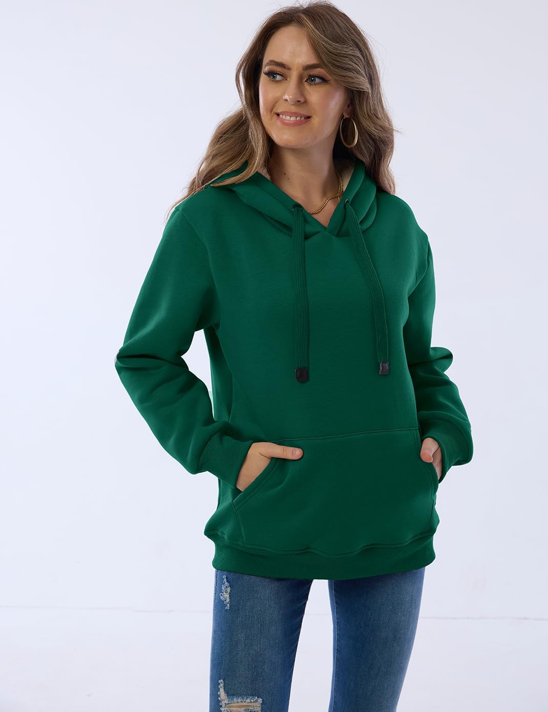Ladies Casual Lined Hoodie - Lilly-Black-S-Nora Luxe