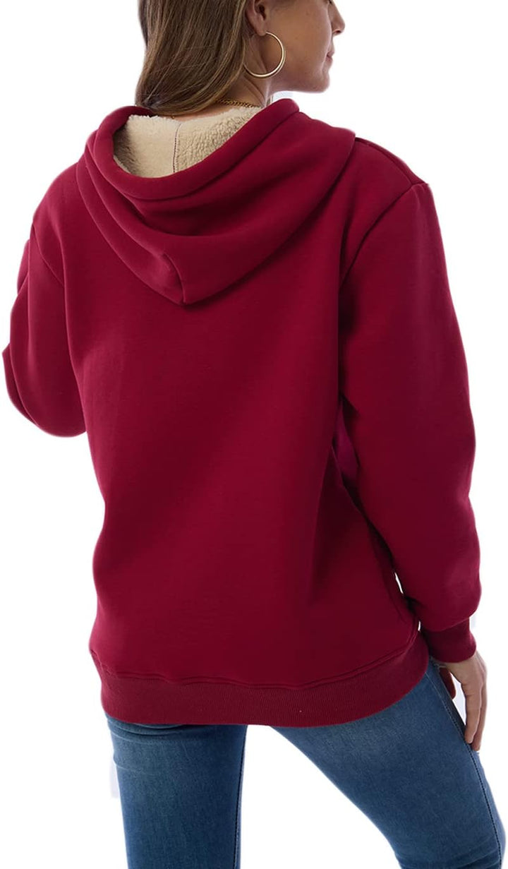 Ladies Casual Lined Hoodie - Lilly-Black-S-Nora Luxe