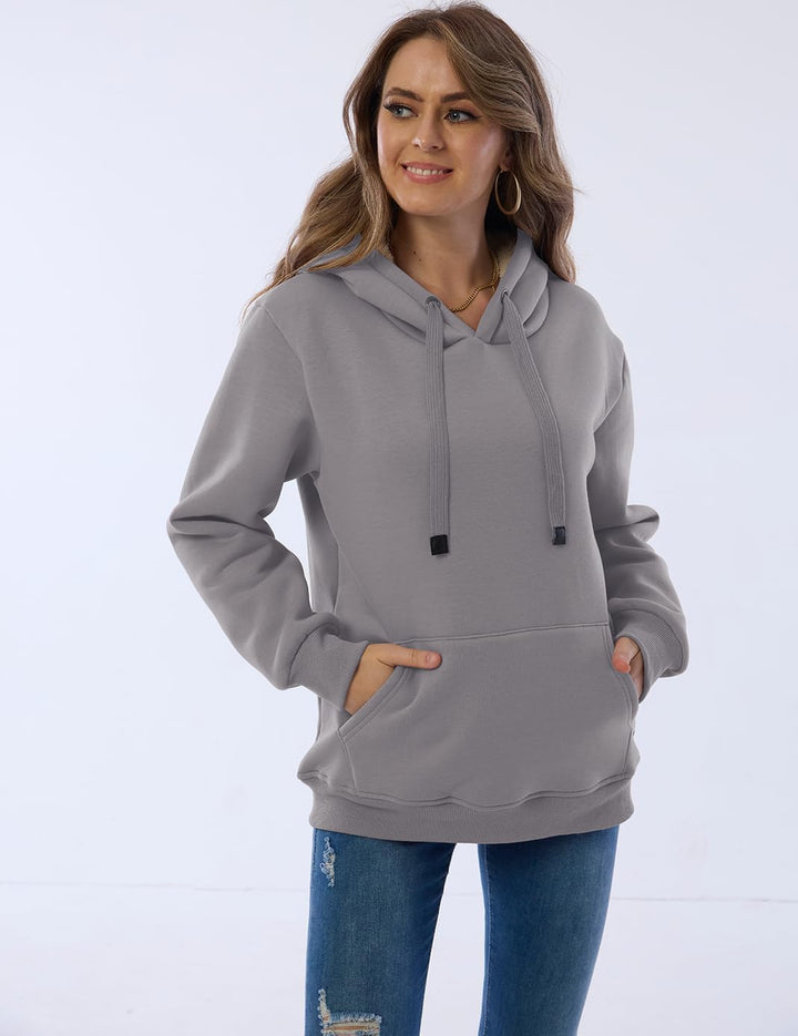 Ladies Casual Lined Hoodie - Lilly-Black-S-Nora Luxe