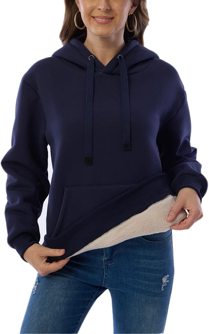 Ladies Casual Lined Hoodie - Lilly-Black-S-Nora Luxe