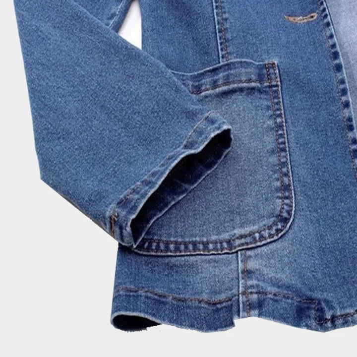 Ladies' denim blazer with an elegant cut – Nora-S-Nora Luxe