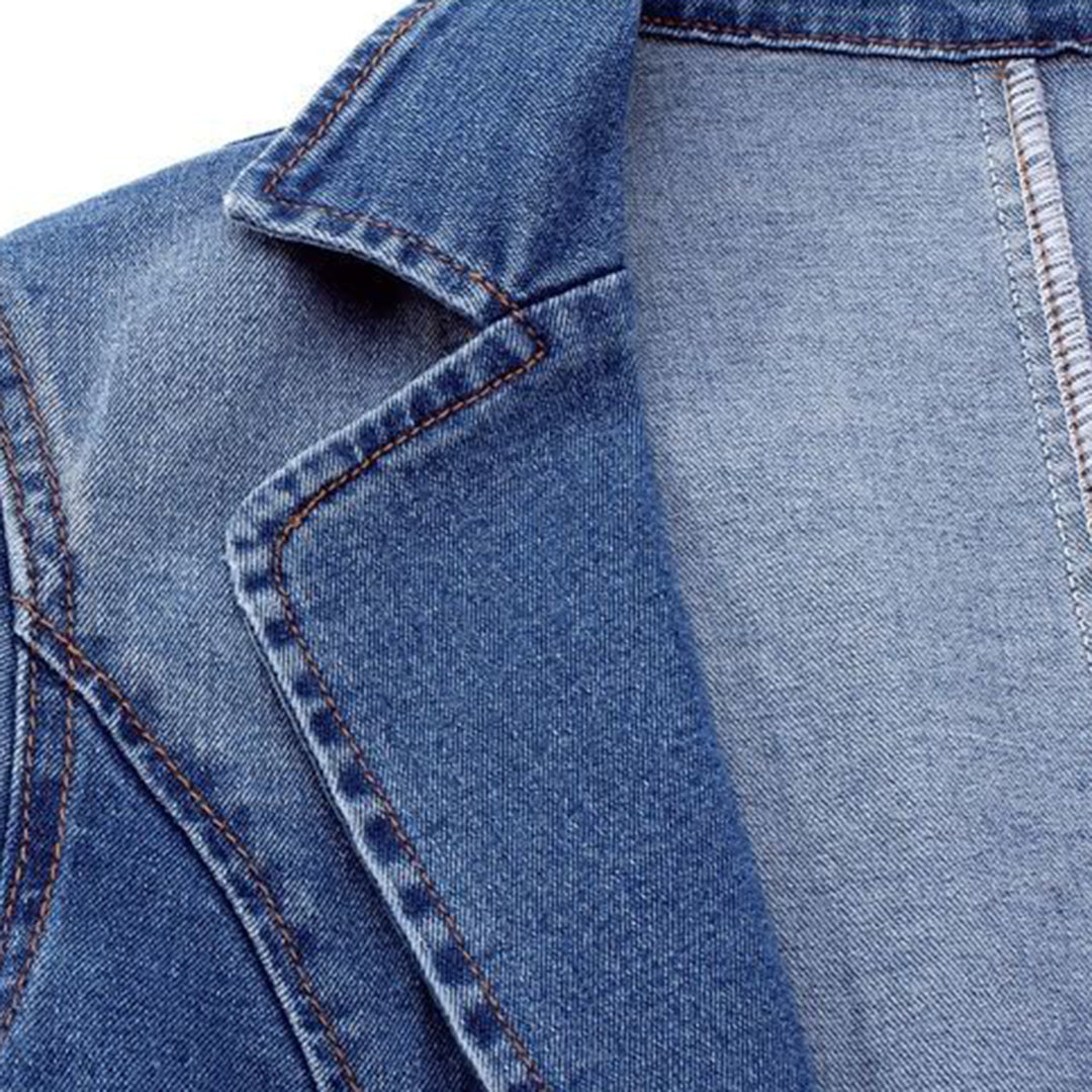 Ladies' denim blazer with an elegant cut – Nora-S-Nora Luxe