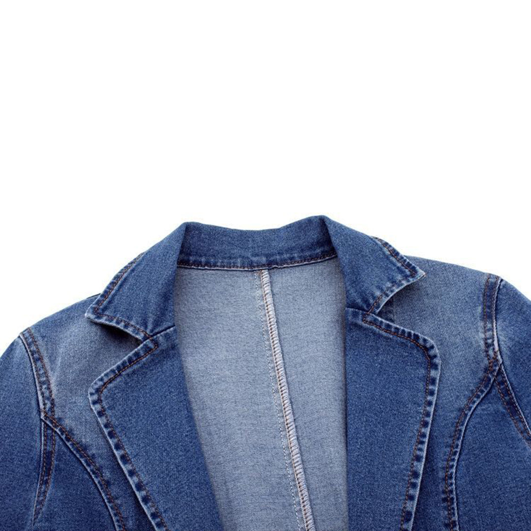 Ladies' denim blazer with an elegant cut – Nora-S-Nora Luxe