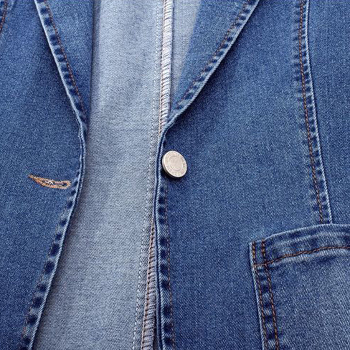Ladies' denim blazer with an elegant cut – Nora-S-Nora Luxe
