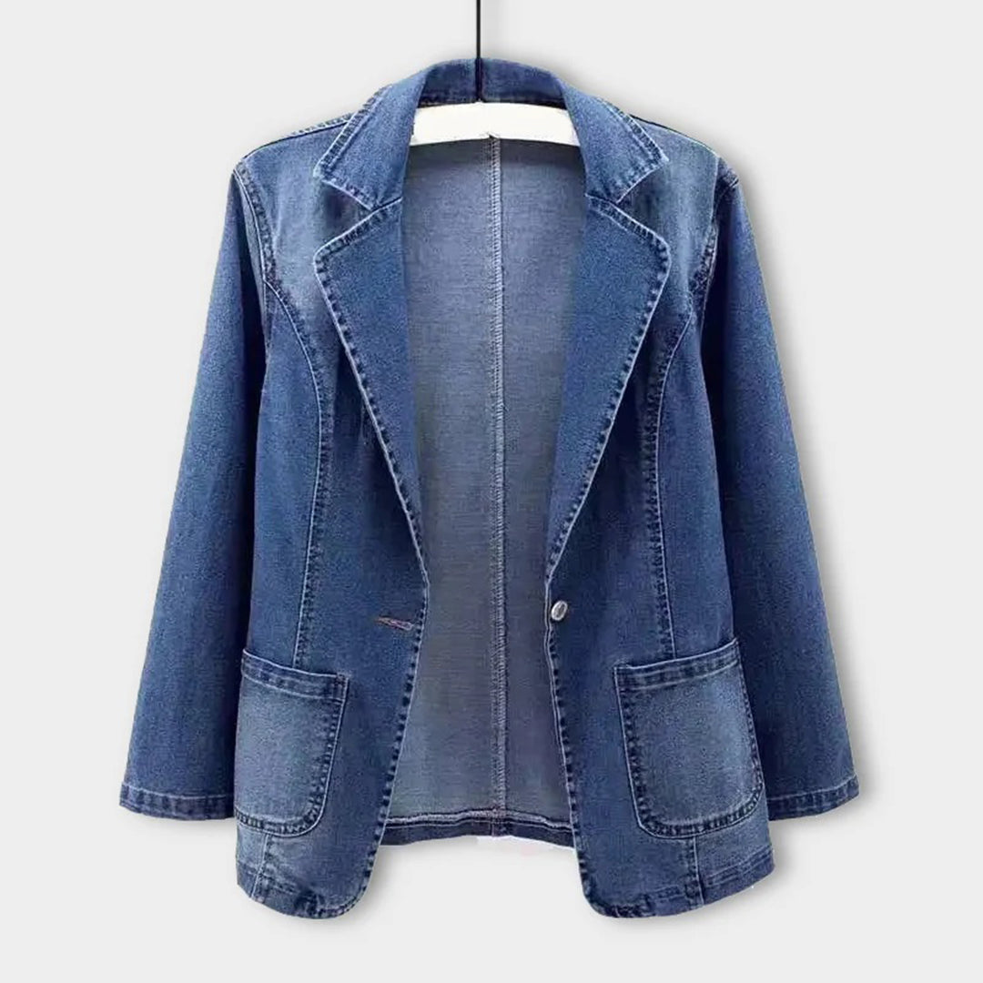 Ladies' denim blazer with an elegant cut – Nora-S-Nora Luxe