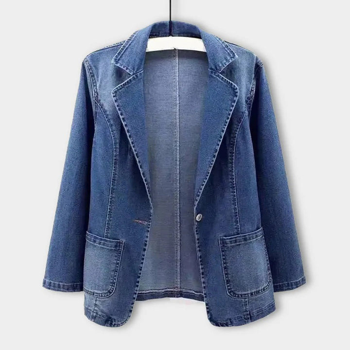 Ladies' denim blazer with an elegant cut – Nora-S-Nora Luxe