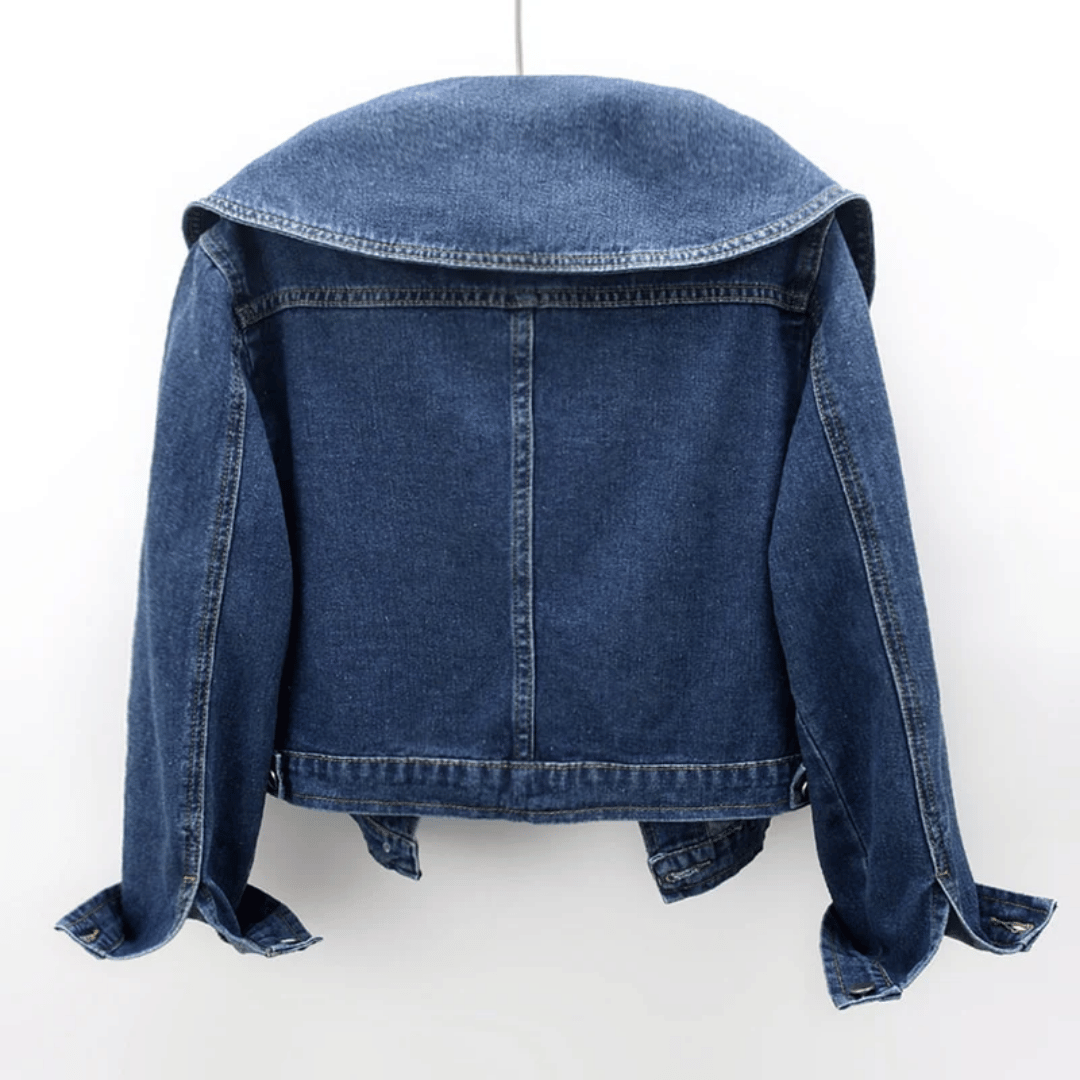 Ladies' denim jacket with sailor collar – Giovanna-S-Nora Luxe
