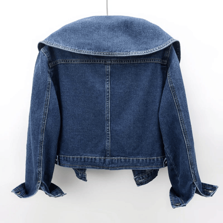 Ladies' denim jacket with sailor collar – Giovanna-S-Nora Luxe