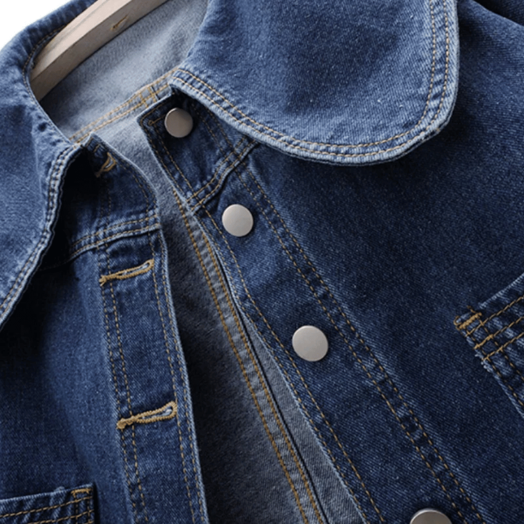 Ladies' denim jacket with sailor collar – Giovanna-S-Nora Luxe