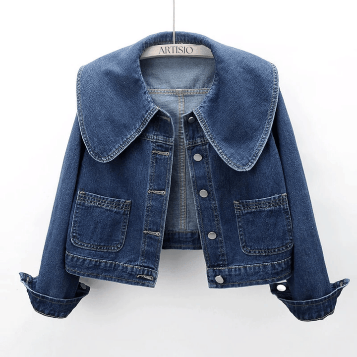 Ladies' denim jacket with sailor collar – Giovanna-S-Nora Luxe