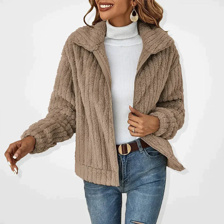 Ladies Fleece Gilet - Ember-Khaki-S-Nora Luxe