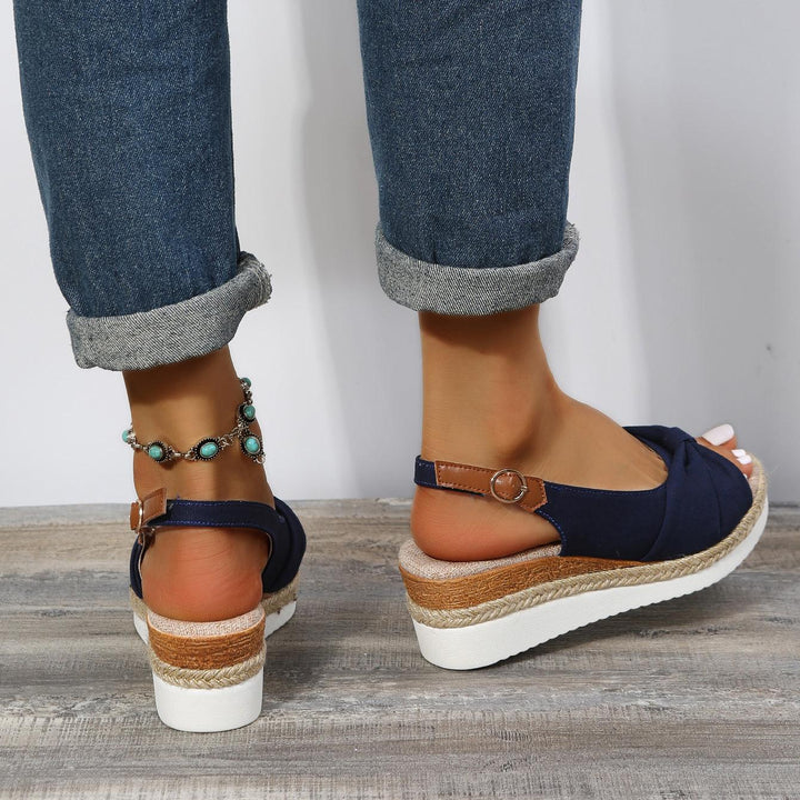 Ladies High Heel Sandals - ComfiLift-Beige-2.5-Nora Luxe