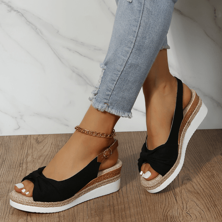 Ladies High Heel Sandals - ComfiLift-Black-2.5-Nora Luxe