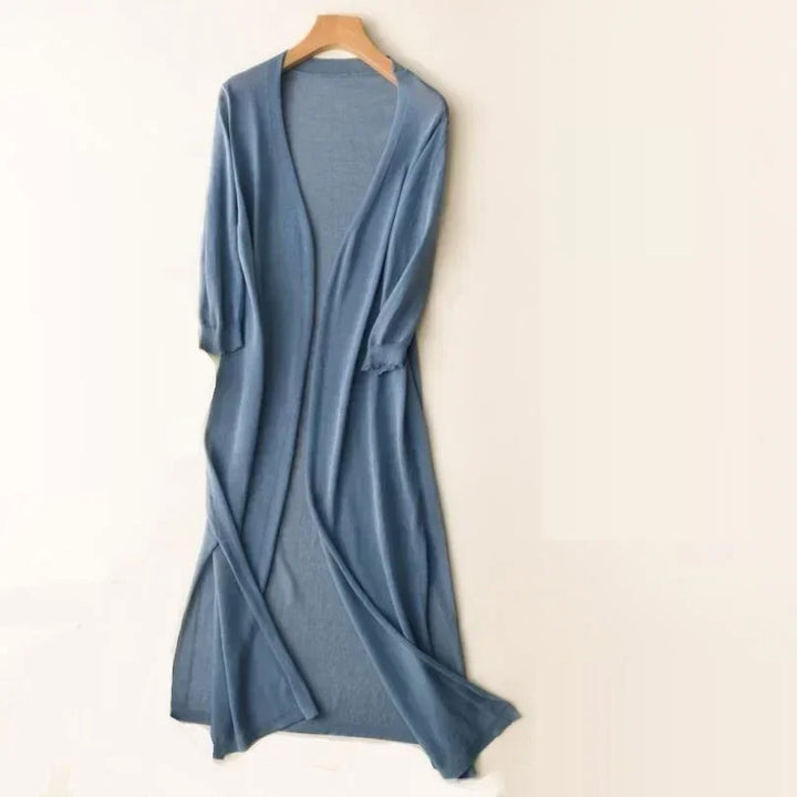 Ladies long sleeve cardigan - Elda-Mocha-S-Nora Luxe