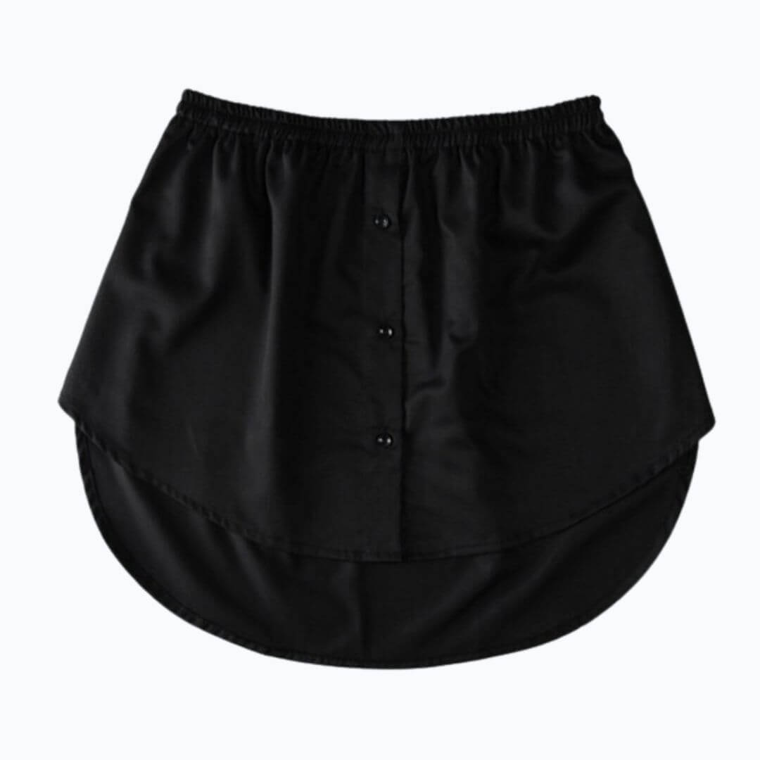 Ladies' Shirt Extender with Elastic Waistband – Noelle-Black-S-Nora Luxe