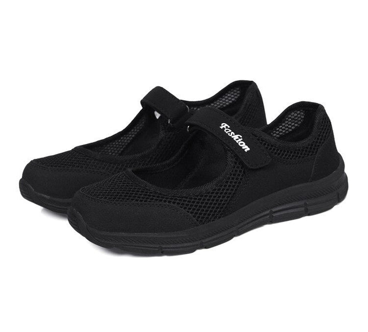 Ladies Slip-ons - AirFlow-Black-4-Nora Luxe