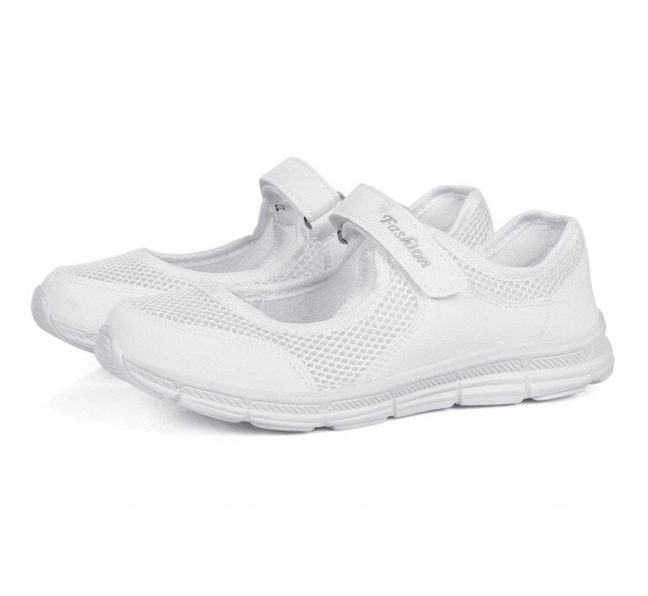 Ladies Slip-ons - AirFlow-White-4-Nora Luxe