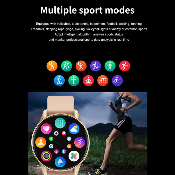 Ladies Smartwatch - Lumea Active-Black-Nora Luxe