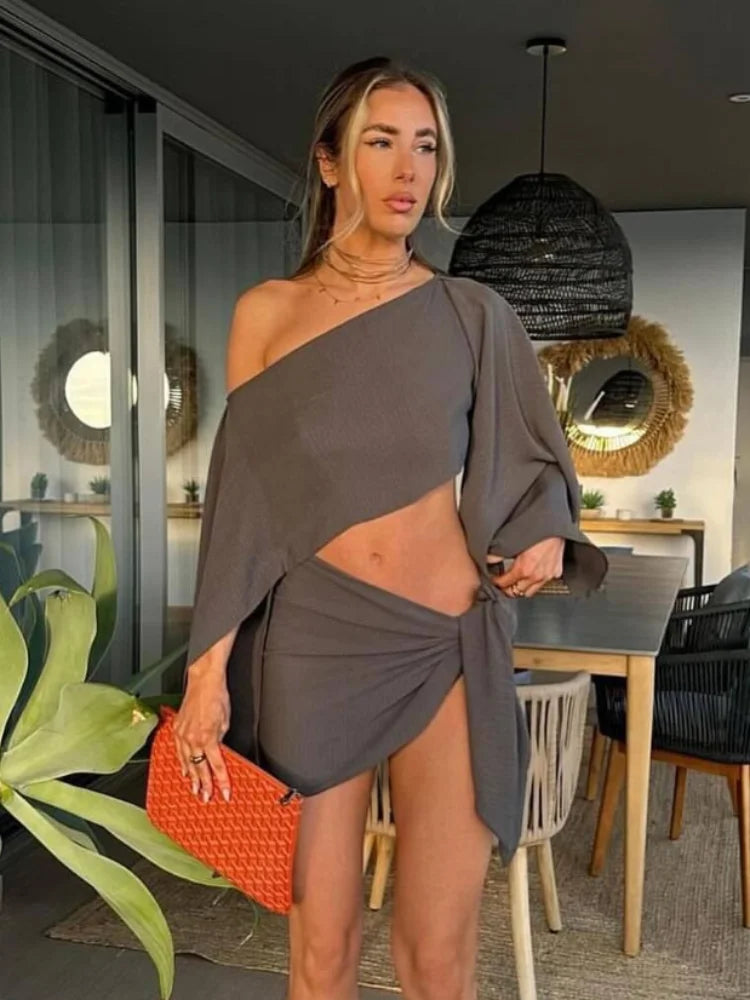 Ladies' Summer Outfit – Elara-Gray-S-Nora Luxe