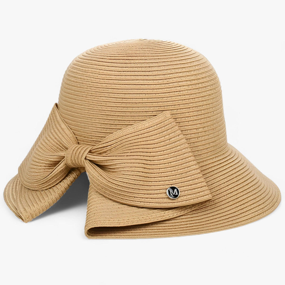 Ladies' sun hat with wide brim – Soléra-Khaki-Nora Luxe