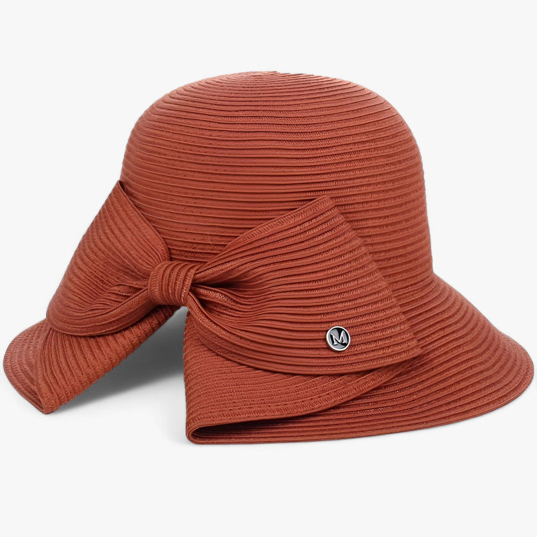 Ladies' sun hat with wide brim – Soléra-Red-Nora Luxe