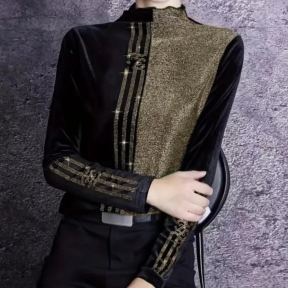 Ladies' Sweater with High Collar - Elise-XS-Nora Luxe