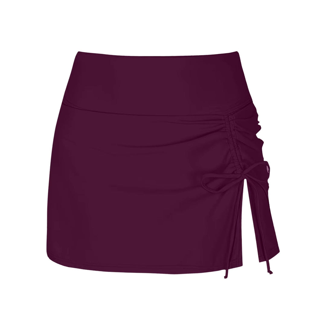 Ladies' swim shorts with side slit – Liv-Black-XS-Nora Luxe