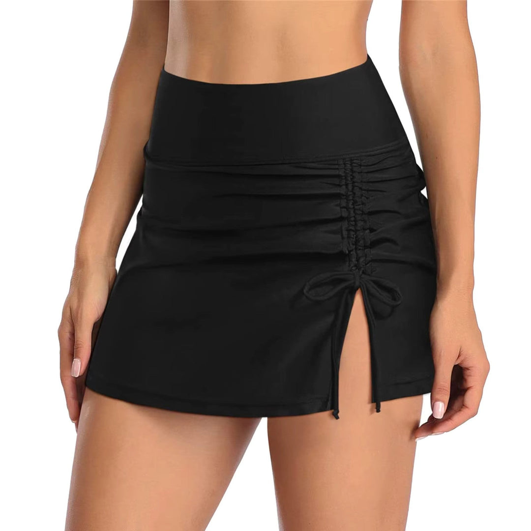 Ladies' swim shorts with side slit – Liv-Black-XS-Nora Luxe