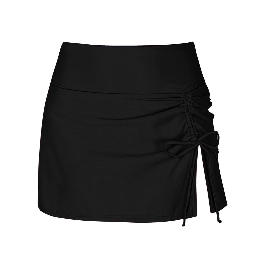 Ladies' swim shorts with side slit – Liv-Black-XS-Nora Luxe