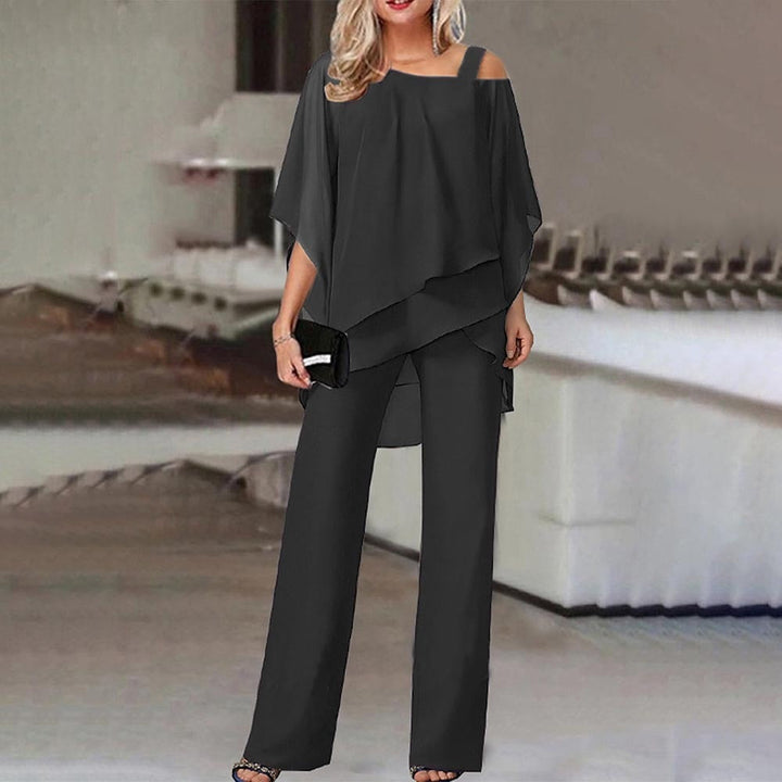Ladies Two-Piece Set - Lupus-Black-S-Nora Luxe