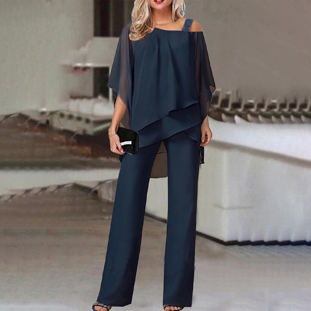 Ladies Two-Piece Set - Lupus-Dark blue-S-Nora Luxe