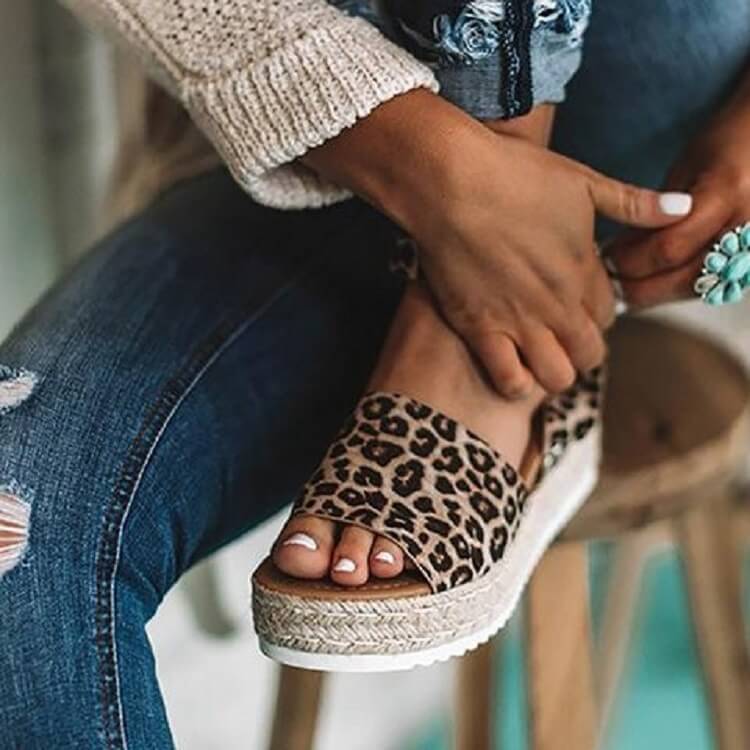 Ladies' wedge espadrille sandals with strap - Livia-Black-3-Nora Luxe