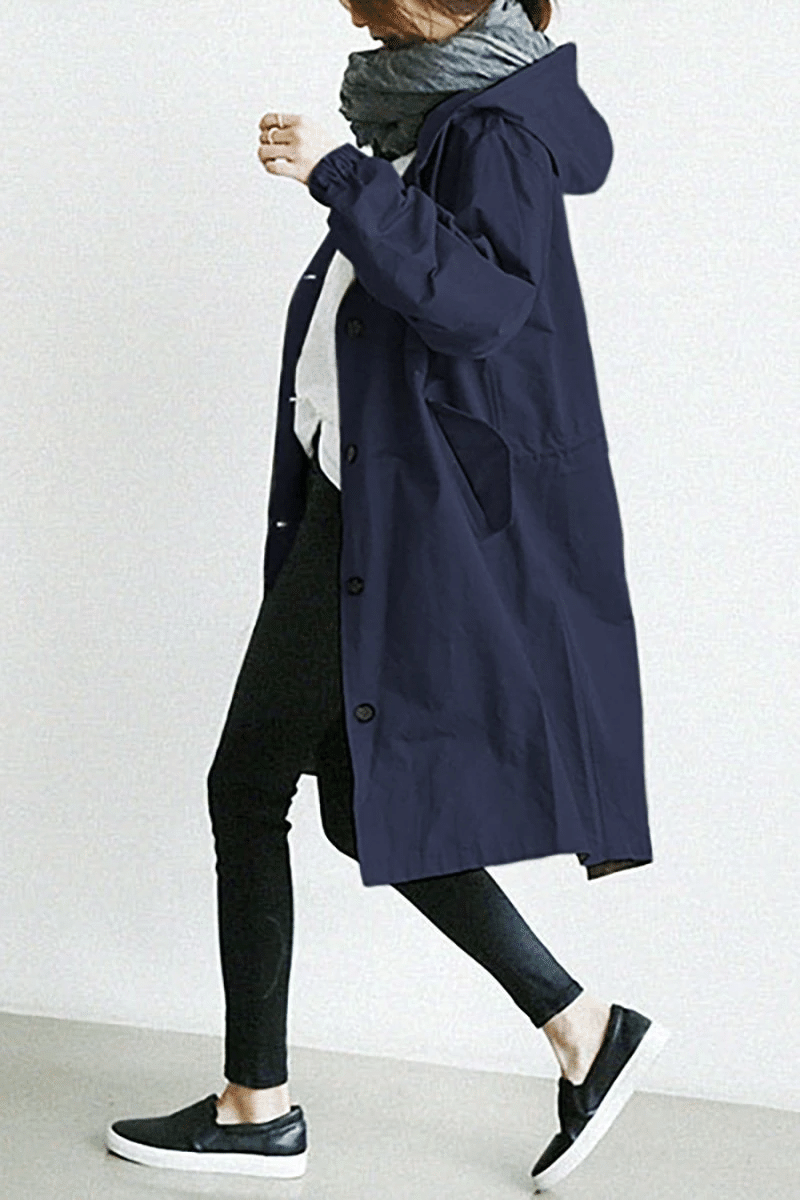 Ladies Windbreaker - Aurora-Dark Blue-S-Nora Luxe