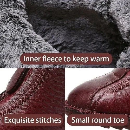 Ladies' Winter Ankle Boots - CozyStep-Red-2.5-Nora Luxe
