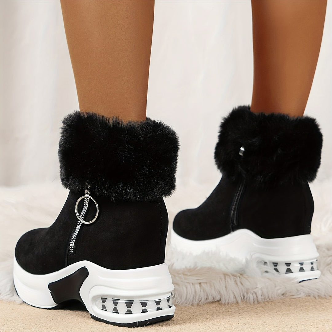 Ladies Winter Comfort Boots - Elise-Gray-3.0-Nora Luxe