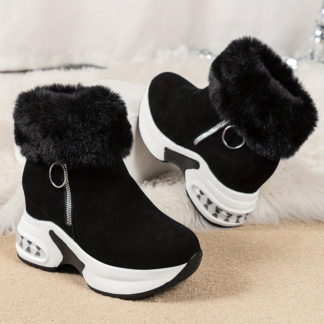 Ladies Winter Comfort Boots - Elise-Gray-3.0-Nora Luxe