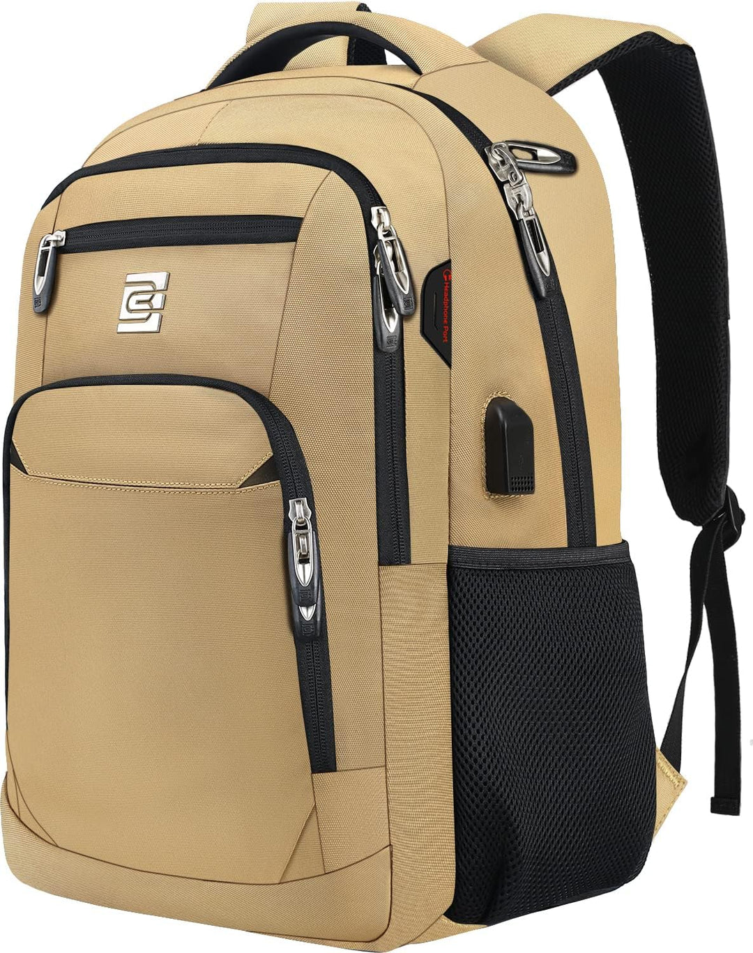 Slim Anti-Theft Laptop Backpack - USB Port - Accessories