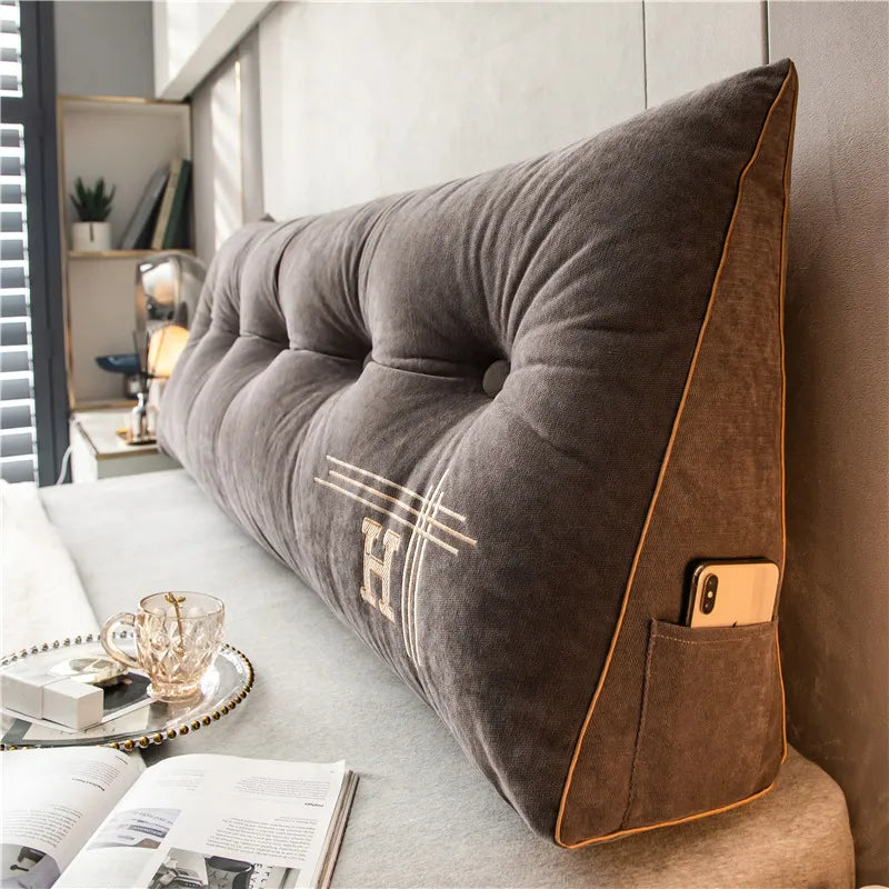 Large Comfort Cushion - EmbraceNest-Coffee-23.62 × 19.69 × 7.87 inches-Nora Luxe